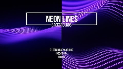 Neon Lines | Videohive Project Templates