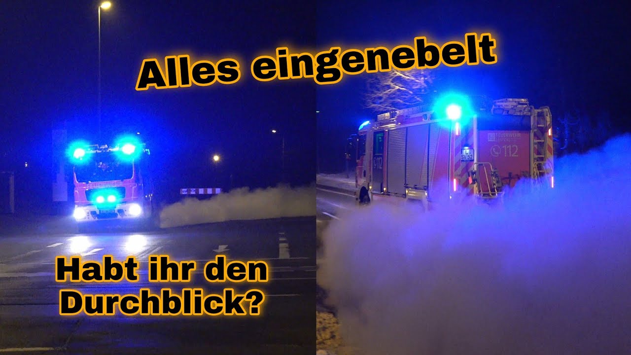 [Nebelmaschinen auf Leipzigs Straßen] HLF FF Leipzig-Grünau und HLF FF Leipzig-Wiederitzsch