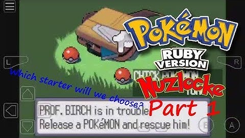 Pokemon Ruby Nuzlocke Challenge Part 1: Starting With Our Starter