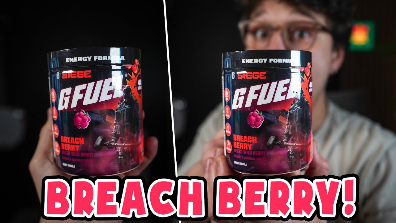 Обзор GFUEL Rainbow Six Siege Breach Berry!