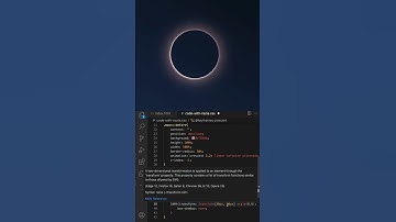 Pure CSS Moon Animation 🌙 | Crescent Moon Using HTML & CSS #coding #html #css #javascript