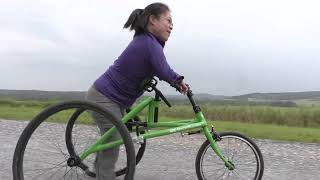 Jenny gets the RAD RaceRunner - A mobility running frame for all
