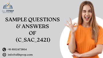 Sample Questions for C_SAC_2421 - SAP Certified Associate - Data Analyst - SAP Analytics Cloud Exam