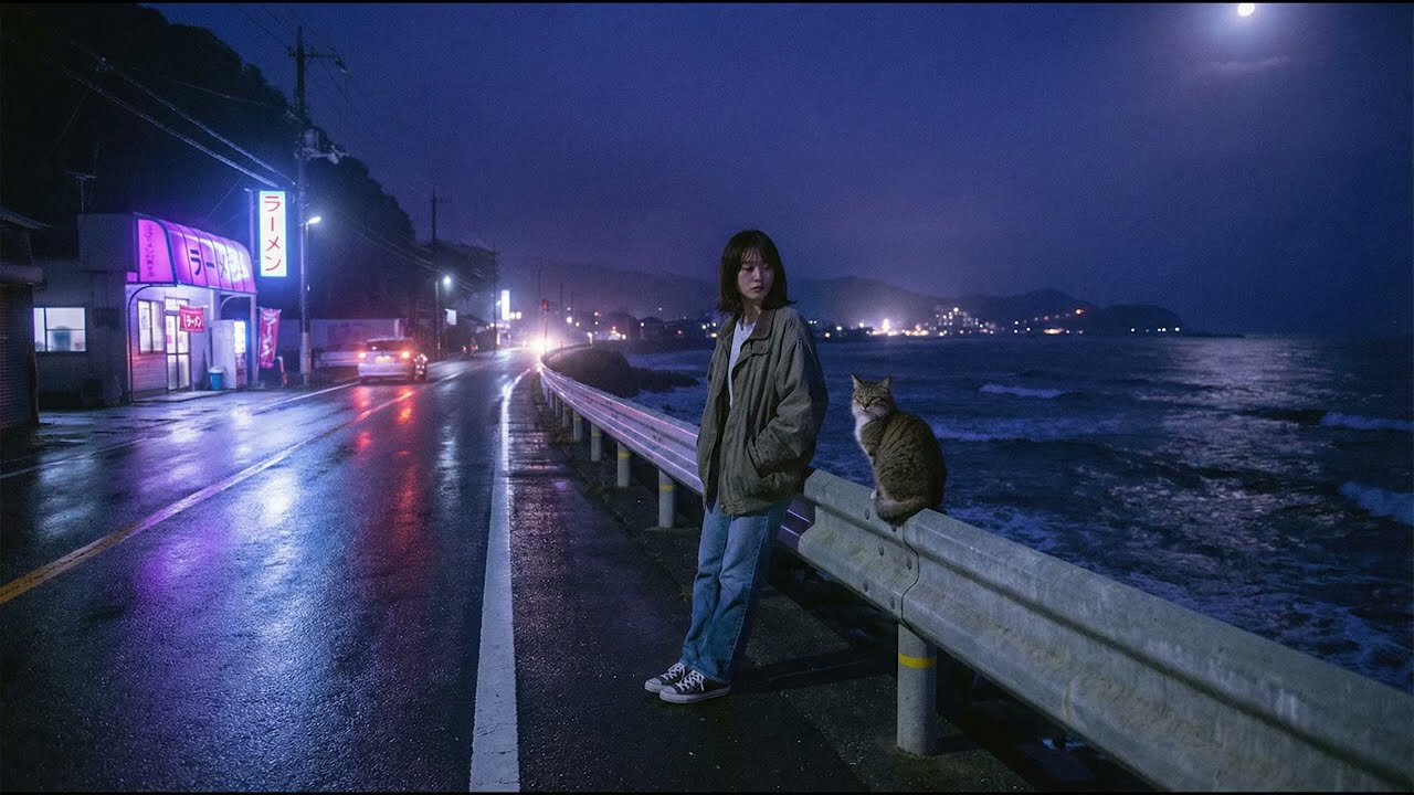 Kochi Pacific Coast Drive Pop 🌊Night City Pop Instrumental for Late-Night Coastal Drive/高知ドライブシティポップ