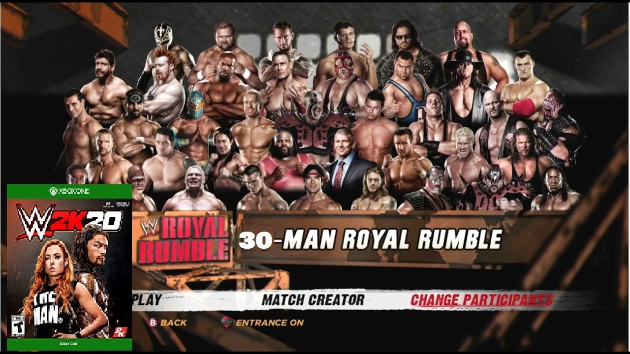 WWE 2K20 | 30-man Royal Rumble | 186