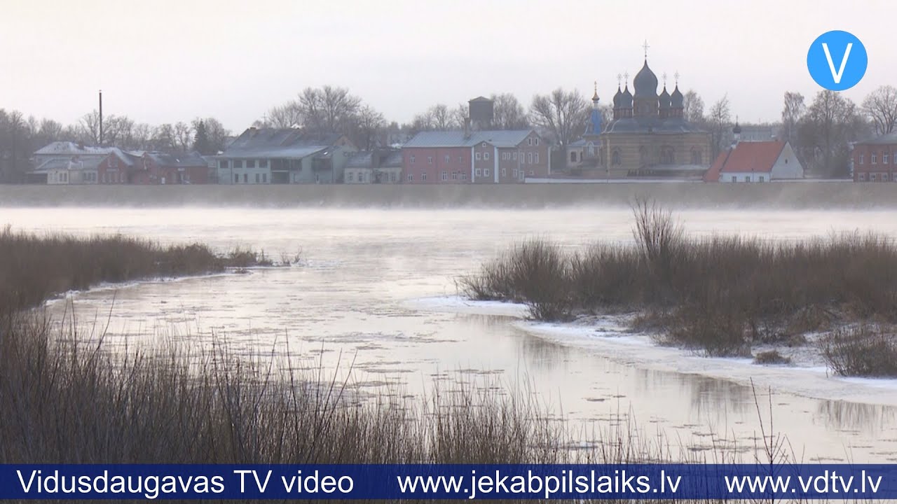 Daugavā pie Jēkabpils paaugstinās ūdens līmenis - YouTube