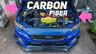 MUST HAVE! CARBON OLM/SUBISPEED FENDER SHROUDS | 2015-2020 SUBARU WRX STI