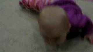 Tilly learns to crawl!