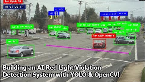 Building an AI Red Light Violation Detection System with YOLO & OpenCV!