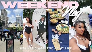 weekend VLOG 👙☀️ ˖ . ݁| summer diaries, grad party, grwm, first day of classes