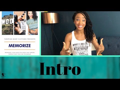 Memorize Acting Scripts Fast Introduction (1 of 11)