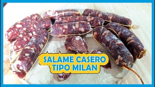 Como hacer SALAME CASERO tipo Milan en 20 dias / How to make Milanstyle HOMEMADE SALAMES in 20 days