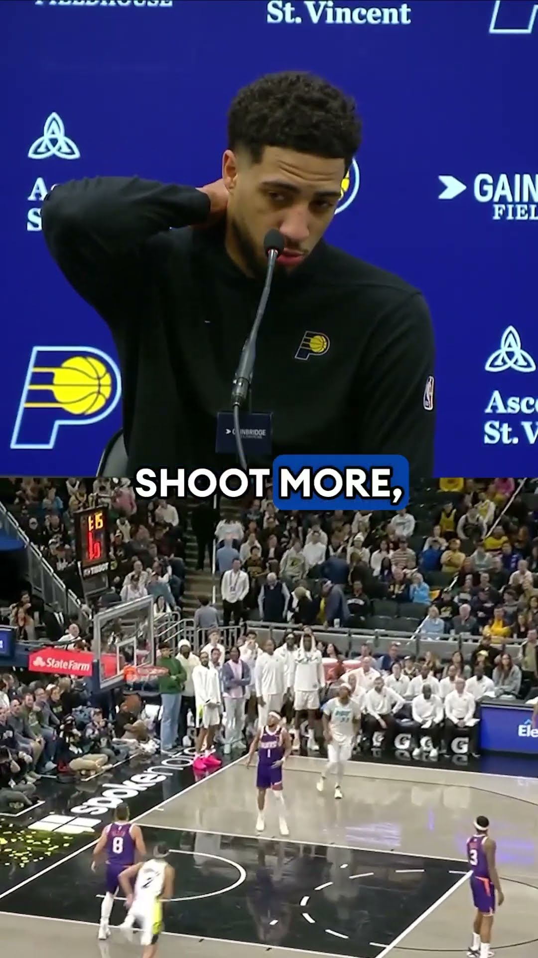 Tyrese Haliburton kept it short \u0026 sweet ?