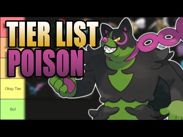 Poison Type Pokémon Tier List