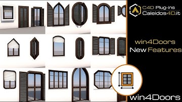 C4D Plugin: win4Doors v2.50 New Features