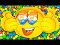 Best Oddly Satisfying | Rainbow Candy Mixing in Big Smile Bathtub With Magic Kinder Eggs ASMR
