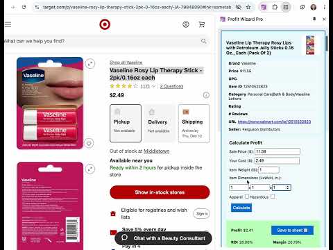 Profit Wizard Pro (Walmart WFS Calculator) video preview 2