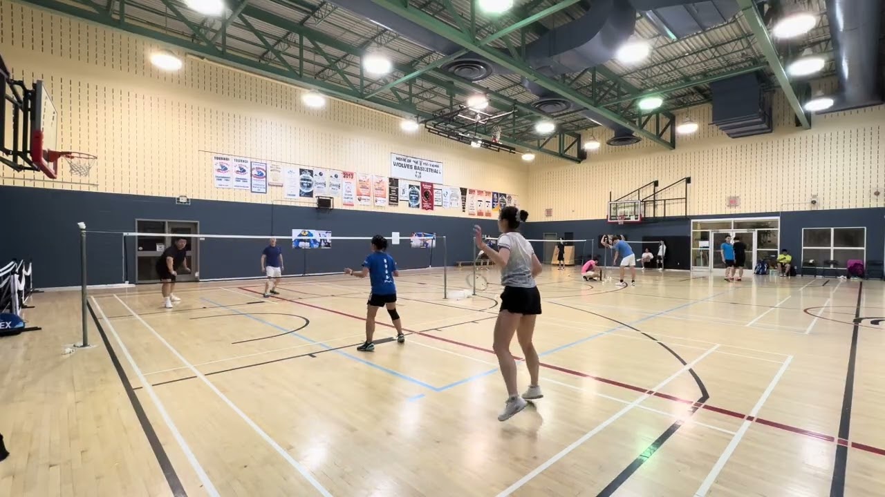Badminton match at YW-YMHA | 17.07.2025| andrew & JD vs Louise & Kelly 🏸🌙