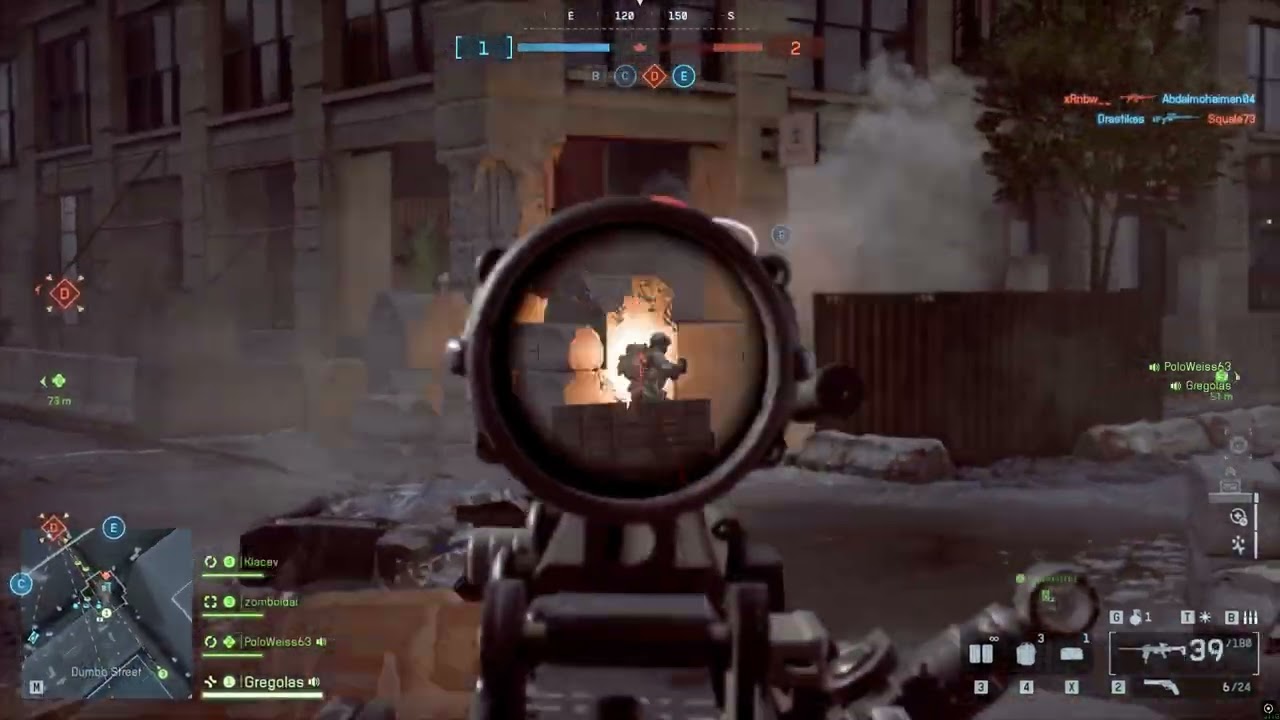 French Battlefield Console Player With a Loud TV