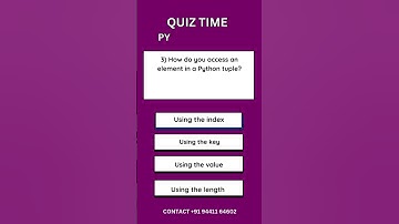 Python Quiz on Tuples