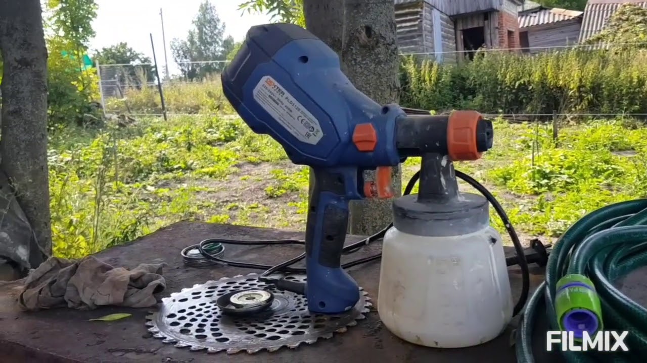 покраска труб для забора - YouTube