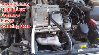 Toyota Camry V6 / Lexus ES300 Power Steering Leak - High & Low Pressure Lines Replacement Fix