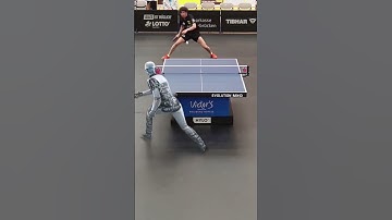 AI ROBOT PLAY PING PONG 😨         #ai #airobot #robot #pingpong