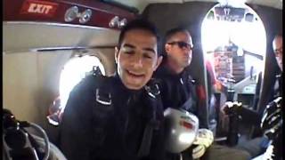 My first time skydiving.