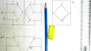 Complete the intersection between vertical triangular prism and horizontal square prism #drawing