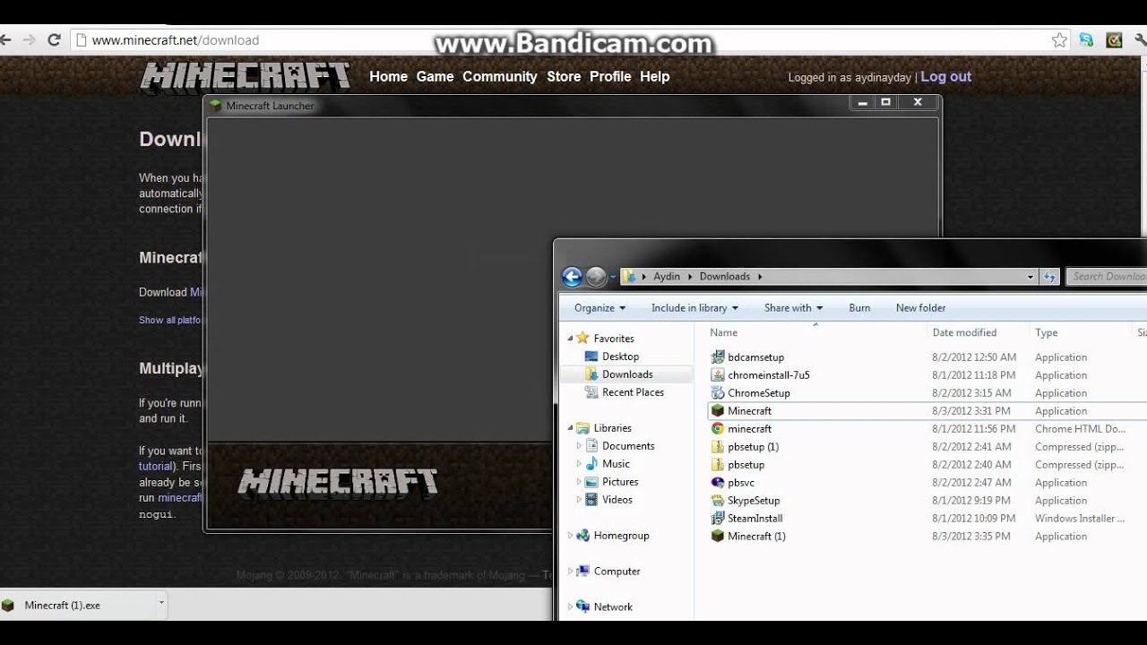 create shortcut for minecraft launcher