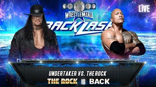THE ROCK IS BACK WWE SMACKDOWN 2024 | UNDERTAKER VS THE ROCK FULL MATCH | 2 JAN 2024