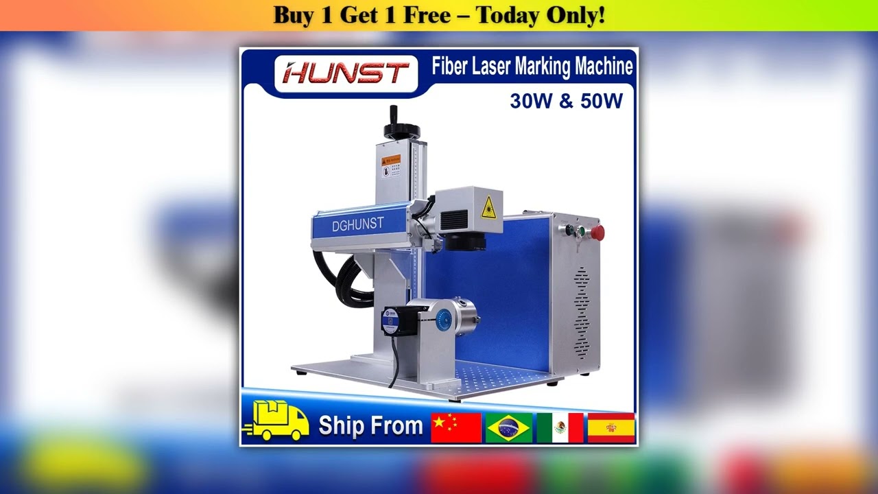Hunst 50w 30w — Exclusive (2025): Hunst 50W 30W Fiber Laser Marking Machine Raycus MAX
