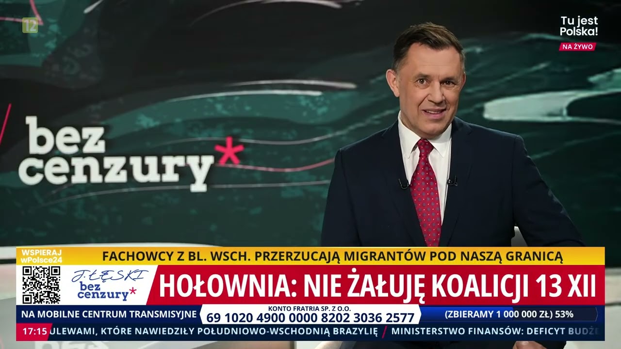Czy Hołownia żałuje koalicji z Tuskiem? Jacek Łęski Bez Cenzury