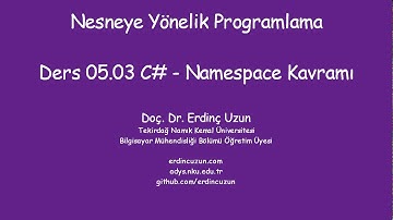 NYP 05.03 Namespace Kavramı