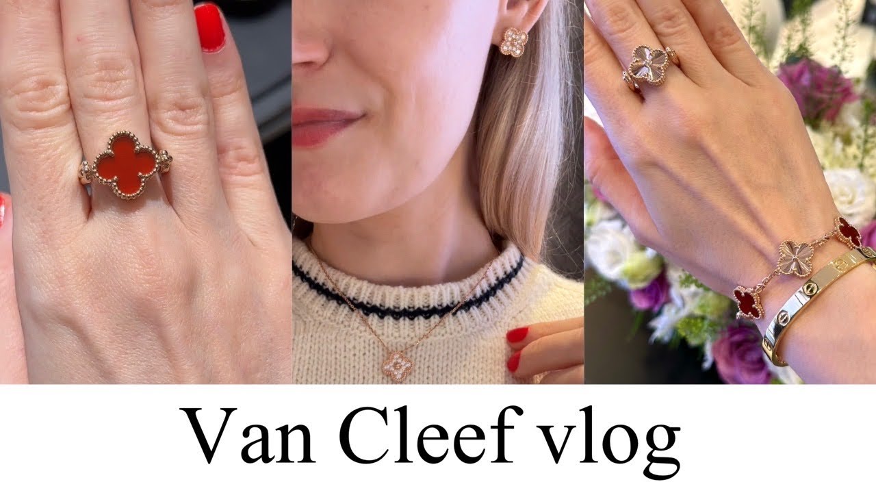 VAN CLEEF SHOPPING VLOG - Carnelian, Guilloche & Diamond