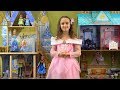 Princess Story: Frozen Anna and Elsa Visit Cinderella and Play with Princess Clip Clop Stables