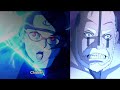 Sarada&#39;s Chidori vs Boro full fight || Boruto ep 207 best moments