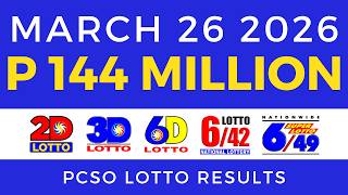 Lotto Result Today 9pm March 26 2026 Complete With Consolation Winners