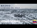 Madrid: La Nevada del Siglo (Antes y Después) Desde el aire