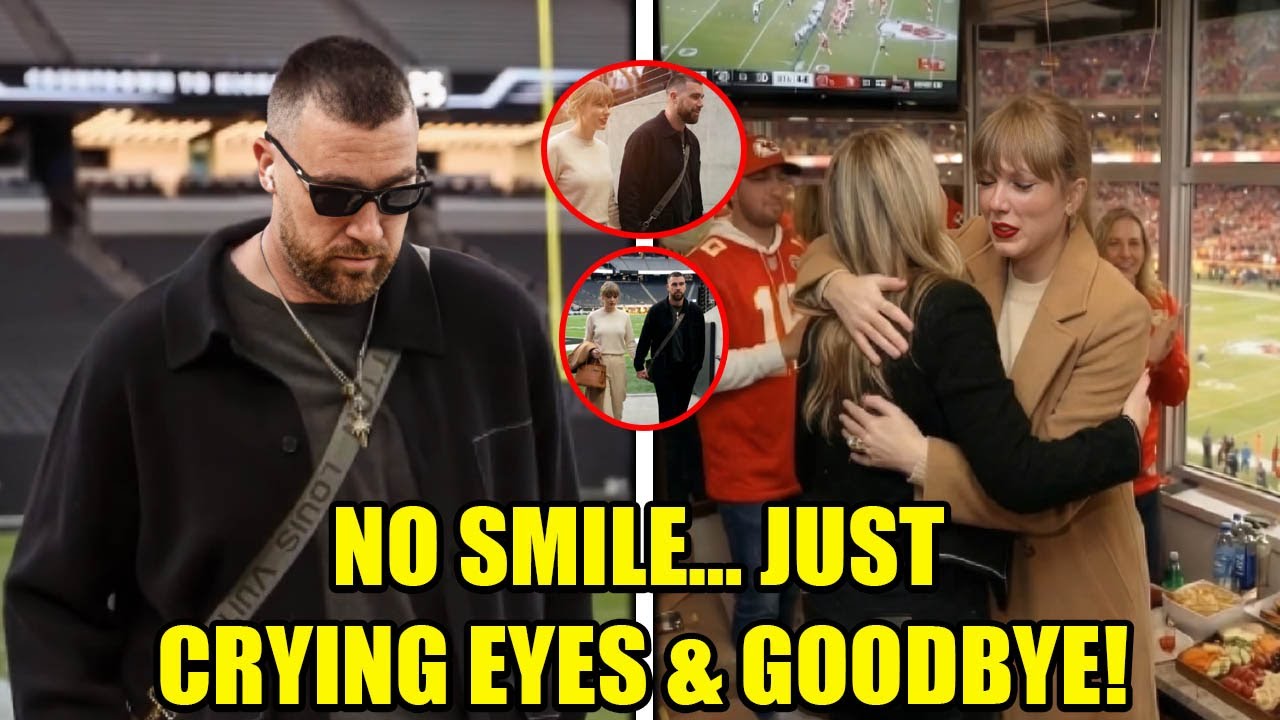Эмоциональное прощание: Тейлор Свифт держит Трэвиса Келси за руку после его последней игры за «Ка...