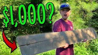 I Made $1,000 from this old piece of wood!! - How to make money woodworking.