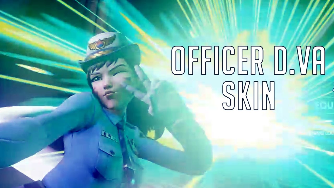 Officer D.Va Skin Showcase