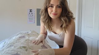 ASMR POV Bedside Nurse: Full Body Head to Toe | Abdomen Exam & Assessment | Soft Spoken Roleplay