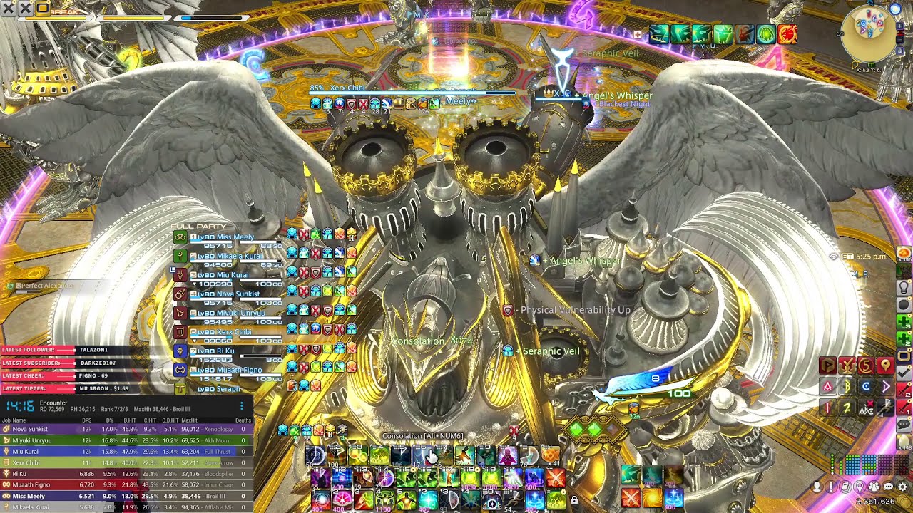 【FFXIV】 The Epic of Alexander (TEA) (Ultimate) - 6,923.6 rDPS「 Rank 5 ...