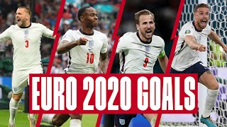 Kane, Sterling, Shaw, Henderson Every England Goal From Euro 2020 England