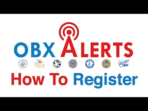 OBX ALERTS - How to Register