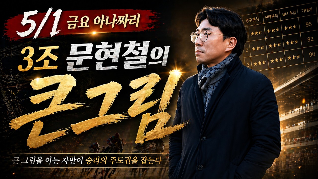 5/1 금요경마 아나짜리 5월의 첫 스타트 확실하게 단도리 치겠습니다