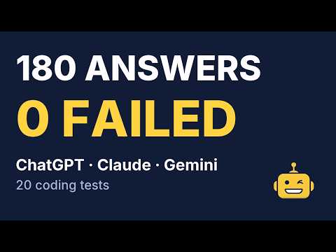 I Tried to Break ChatGPT, Claude and Gemini With 20 Coding Tests. They Passed All 180.