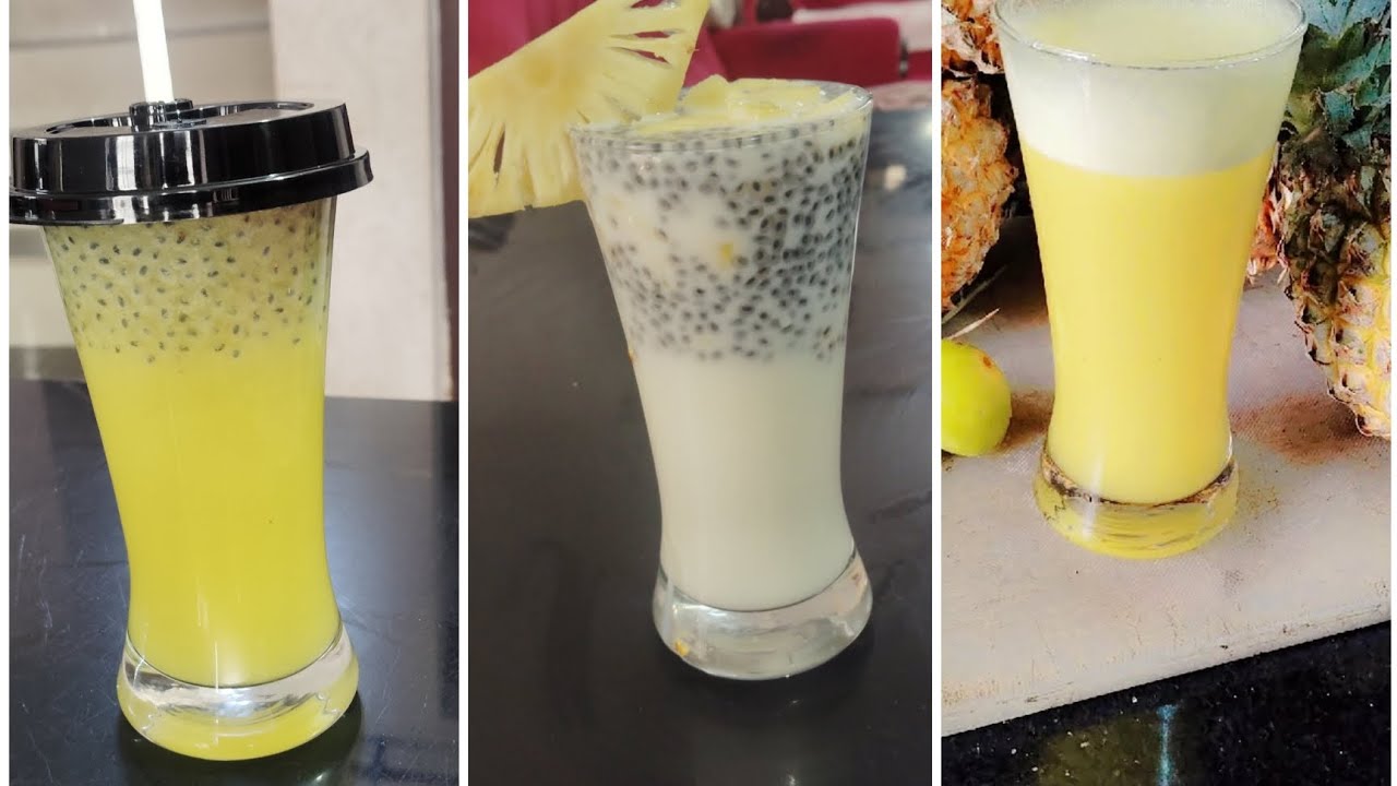 പൈനാപ്പിൾ കൊണ്ട് മൂന്ന് തരം വെറൈറ്റി, പൈനാപ്പിൾലൈം, sarbath#shortvideo