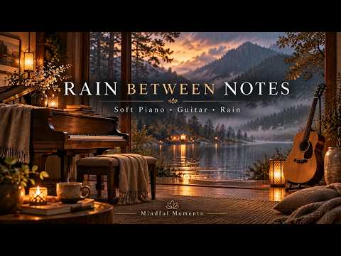 Rain Between Notes 🎹🌧️ | Relaxing Piano Music for Deep Calm & Stress Relief
